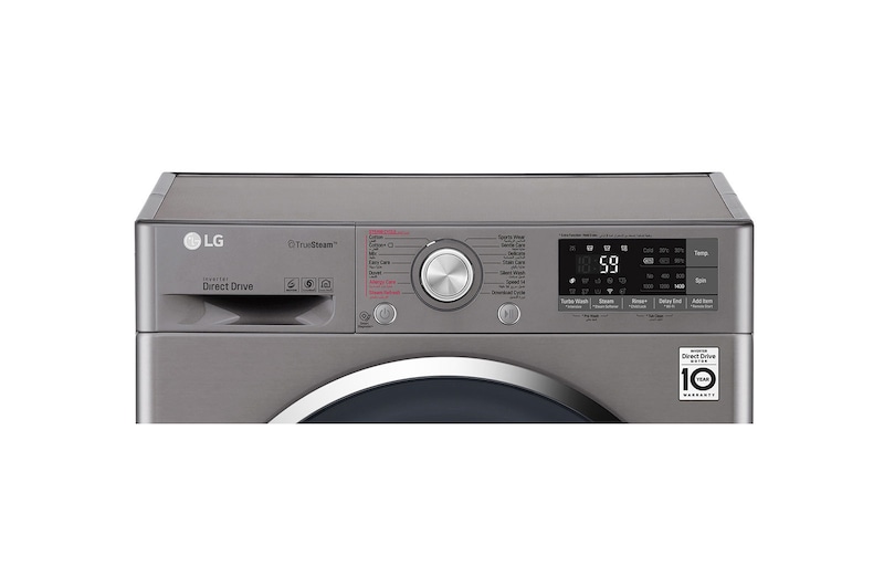 LG 9kg Front load washing machine, Steam, Smart ThinQ (Wi–Fi), WFS0914XM