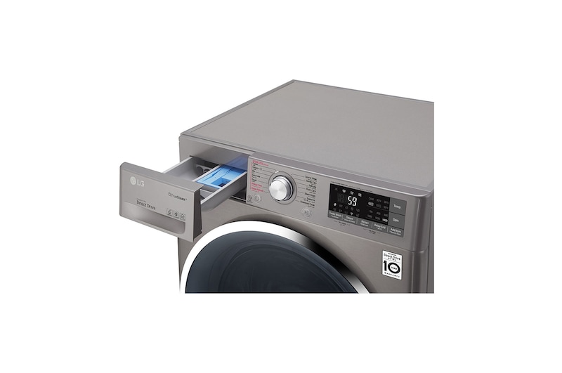 LG 9kg Front load washing machine, Steam, Smart ThinQ (Wi–Fi), WFS0914XM