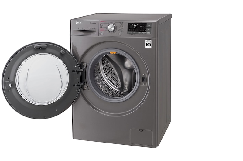 LG 9kg Front load washing machine, Steam, Smart ThinQ (Wi–Fi), WFS0914XM