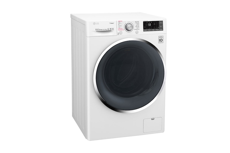 LG 10.5kg Front load washing machine, White Color, TurboWash™, SmartThinQ (wi-fi) , WFS1114WHN