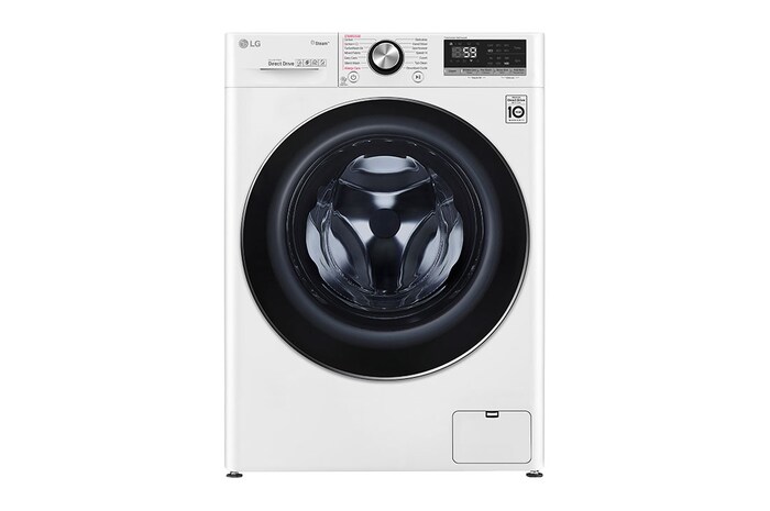 LG 10.5 kg Front Load washing Machine with AI DD™ ,White color , WFV1114WHT