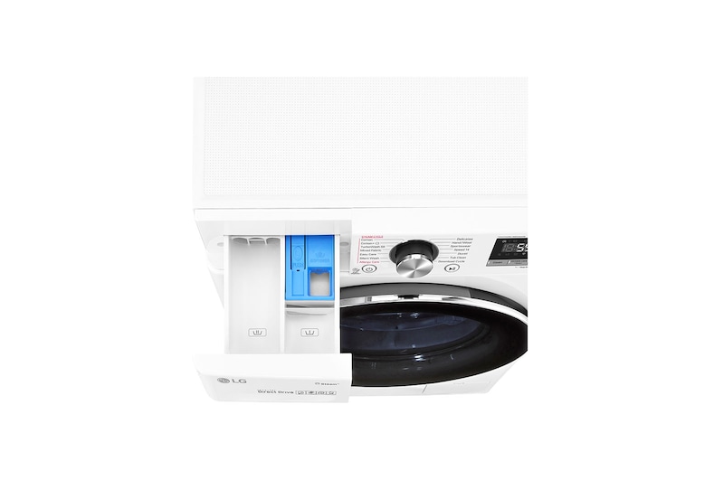 LG 10.5 kg Front Load washing Machine with AI DD™ ,White color , WFV1114WHT