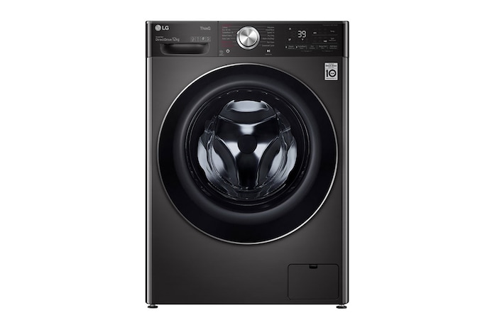 LG 12 kg Front load | Bigger capacity in same size | Tempered Glass Door , WFV1214BST1