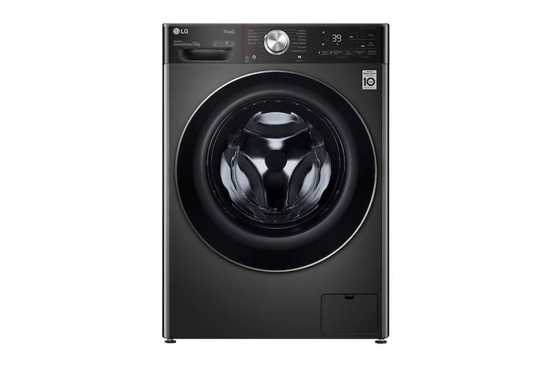 LG 12 kg Front load | Bigger capacity in same size | Tempered Glass Door , WFV1214BST1