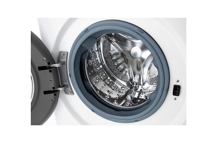 LG Capacity 12kg, Front Load, White Color, TrueSteam, 6 Motion DD, Inverter Direct Drive Motor, WFV1214WHT1