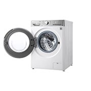 LG 12 kg Front load washing machine with AI DD™ (Intelligent Care with 18% More Fabric Protection) , White colour ,Bigger capacity in same size,SmartThinQ™ (Wi-Fi), Tempered Glass Door,Stainless Lifter., WFV1214WHT1