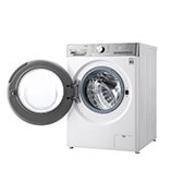 LG Capacity 12kg, Front Load, White Color, TrueSteam, 6 Motion DD, Inverter Direct Drive Motor, WFV1214WHT1