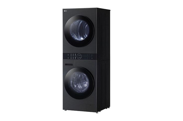 LG 13/10kg LG WashTower™ with Centre Control™, Black Steel color, WK1310BST