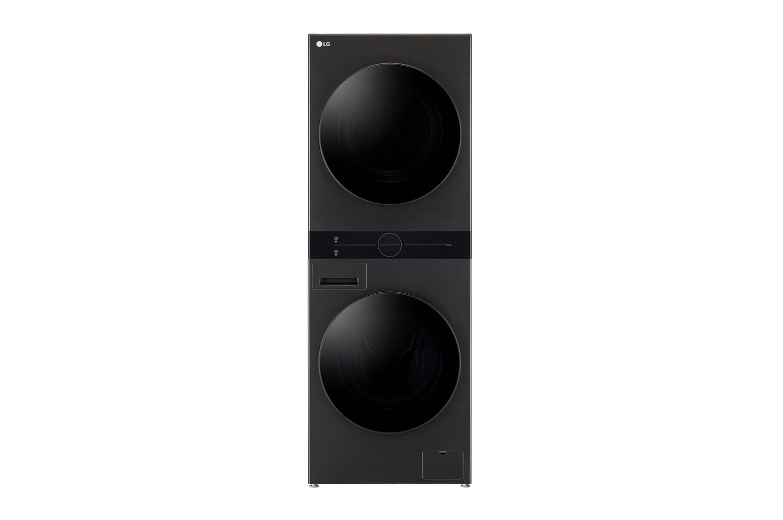 LG 13/10kg LG WashTower™ with Centre Control™, Black Steel color, WK1310BST