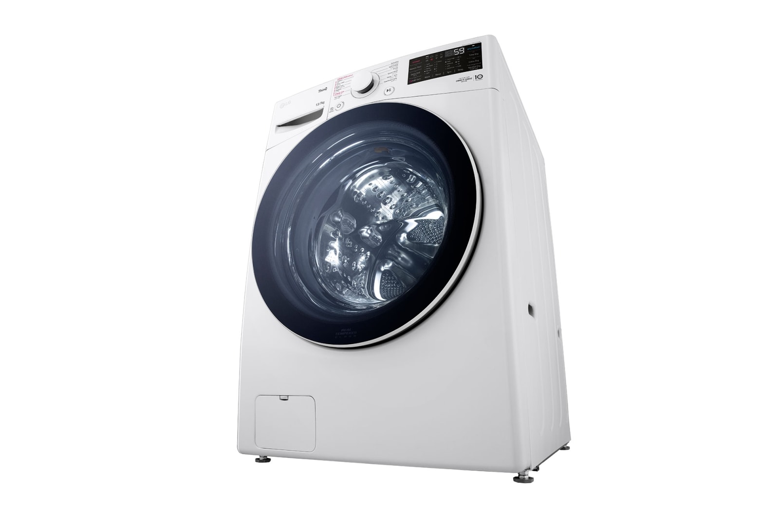 LG 13 kg Washer with 7 Kg Dryer,  Front Load washing Machine with AI DD™ (Intelligent Care with 18% More Fabric Protection) ,White color,ThinQ™ (Wi-Fi), WS1308WHT