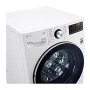 LG 14 kg Washer with 8 kg Dryer Front Load washing Machine, White Colour, AIDD, Washer and Dryer In One, Turbo Wash, Steam, Add Item, Inverter Direct Drive, Smart Diagnosis, ThinQ™, WS1408WHT