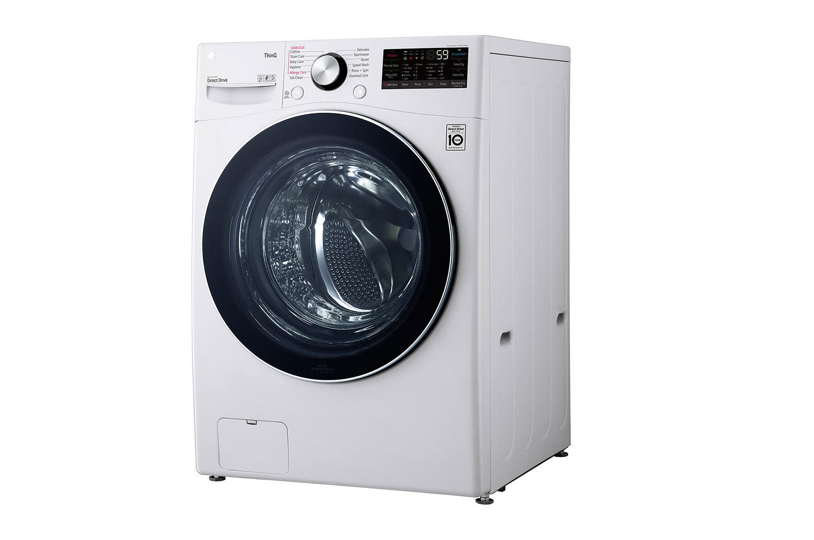 LG 14 kg Washer with 8 kg Dryer Front Load washing Machine, White Colour, AIDD, Washer and Dryer In One, Turbo Wash, Steam, Add Item, Inverter Direct Drive, Smart Diagnosis, ThinQ™, WS1408WHT