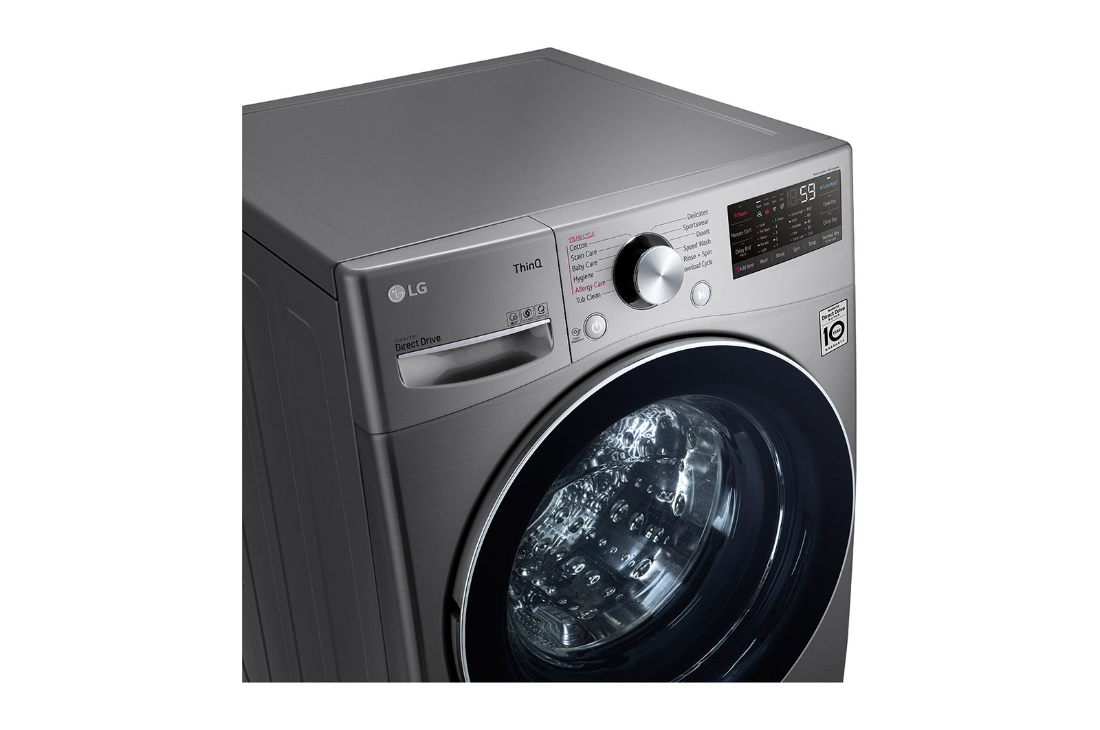 LG 14 kg Washer with 8 kg Dryer Front Load washing Machine , VCM  Colour, AIDD , Washer and Dryer In One,  Turbo Wash , Steam , Add Item ,  Inverter Direct Drive, Smart Diagnosis ,ThinQ™  , WS1408XMT