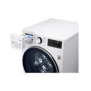 LG 15 kg Washer with 8 kg Dryer Front Load washing Machine, White Colour, AIDD, Washer and Dryer In One, Turbo Wash, Steam, Add Item, Inverter Direct Drive, Smart Diagnosis, ThinQ™, WS1508WHT