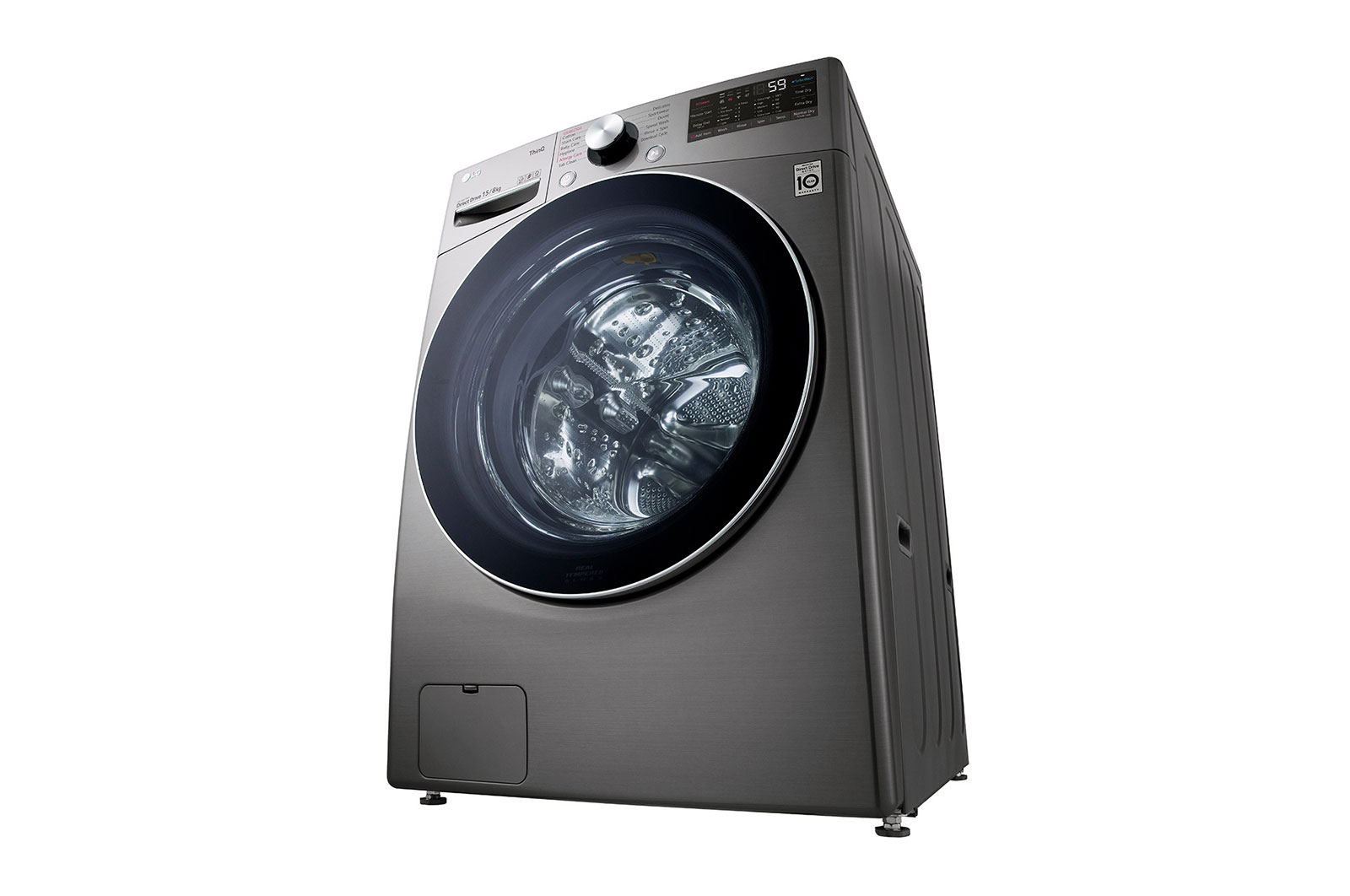 LG 15 kg Washer with 8 kg Dryer Front Load | Turbo Wash | Steam | ThinQ™, WS1508XMT