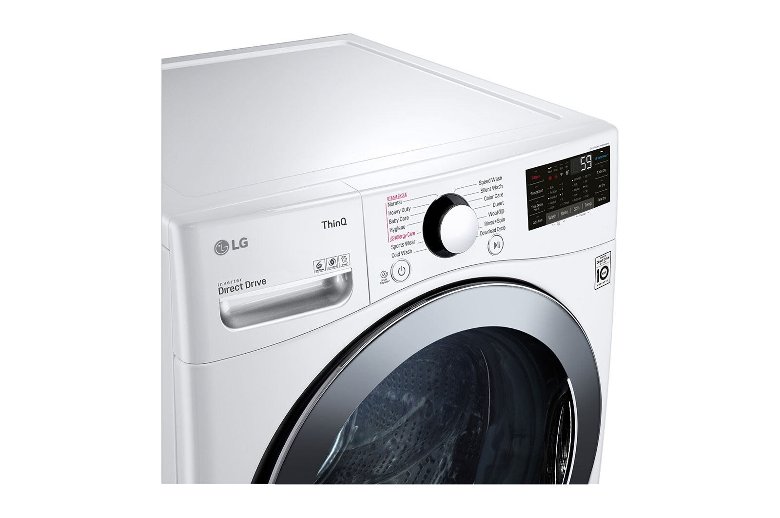 LG 17Kg Washer | 10Kg Dryer | Add Item | Turbo, WS1710WHT