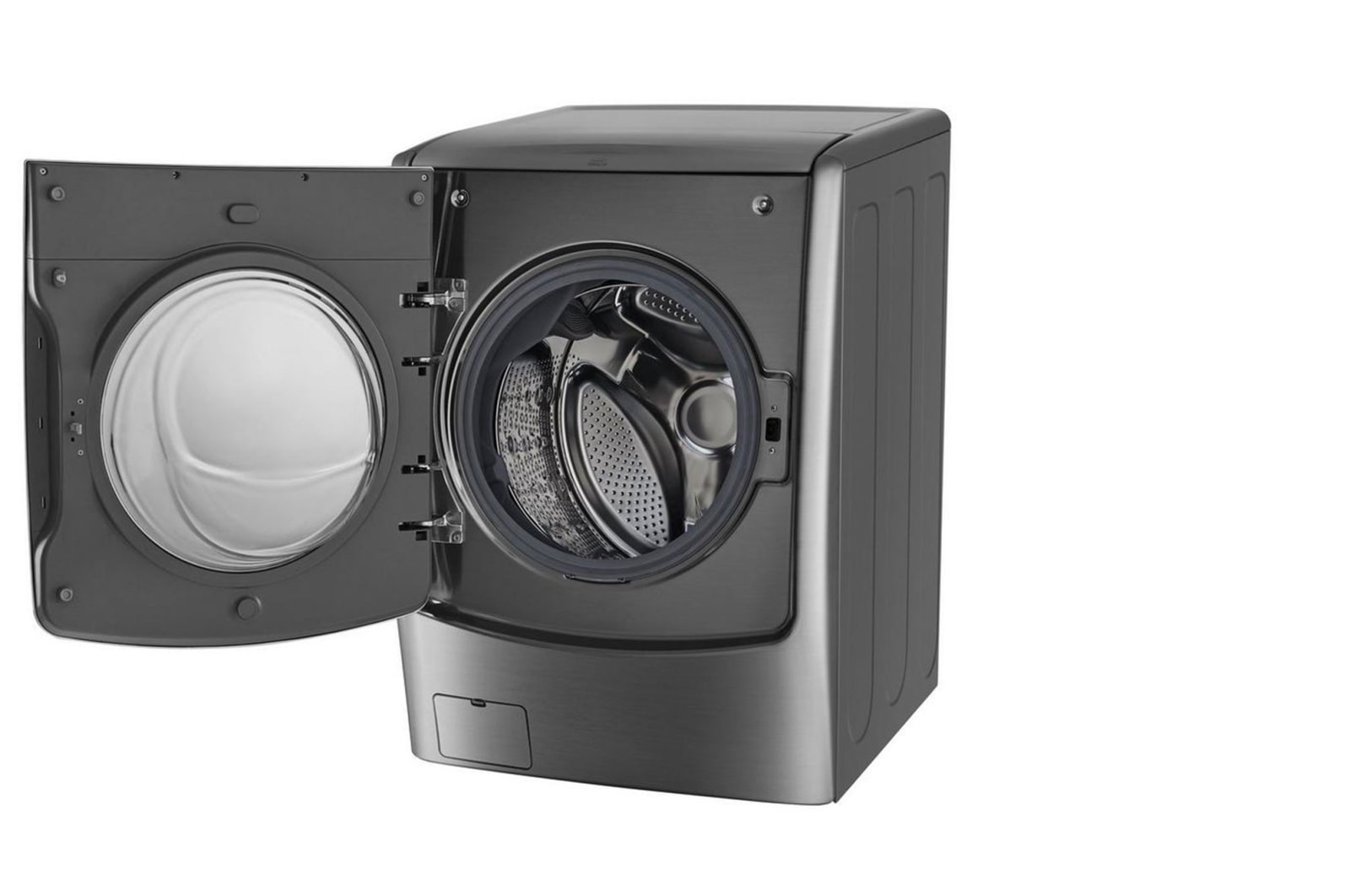 LG Front Load Fully Automatic Washer/Dryer, 21kg/12kg, Silver Color, ThinQ, TrueSteam, Turbo Wash , WST2112XMN
