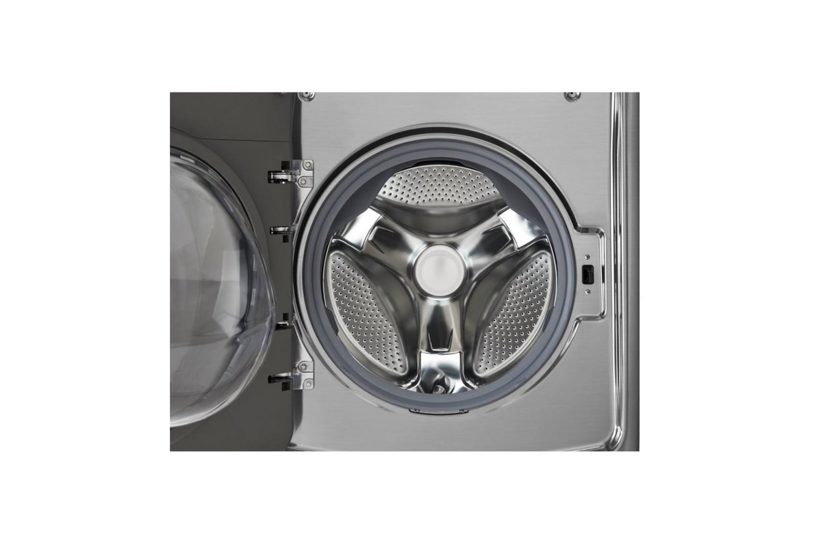 LG Front Load Fully Automatic Washer/Dryer, 21kg/12kg, Silver Color, ThinQ, TrueSteam, Turbo Wash , WST2112XMN
