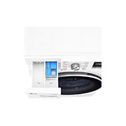 LG 8 kg Washer with 5kg Dryer Front Load washing Machine with AI DD™ (Intelligent Care with 18% More Fabric Protection) , Washer and Dryer in One, Steam,Bigger Capacity in Same Size,SmartThinQ™ (Wi-Fi), Tempered Glass Door, Stainless Lifter., WSV0805WH