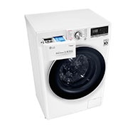 LG 8 kg Washer with 5kg Dryer Front Load washing Machine with AI DD™ (Intelligent Care with 18% More Fabric Protection) , Washer and Dryer in One, Steam,Bigger Capacity in Same Size,SmartThinQ™ (Wi-Fi), Tempered Glass Door, Stainless Lifter., WSV0805WH
