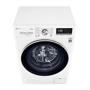 LG 8 kg Washer with 5kg Dryer Front Load washing Machine with AI DD™ (Intelligent Care with 18% More Fabric Protection) , Washer and Dryer in One, Steam,Bigger Capacity in Same Size,SmartThinQ™ (Wi-Fi), Tempered Glass Door, Stainless Lifter., WSV0805WH