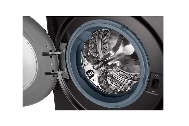 LG 12 kg Washer with 8 Kg Dryer, Front Load washing Machine with AI DD™ (Intelligent Care with 18% More Fabric Protection) ,Black Steel color, New Metal panel,Steam+ (Wrinkle & Allergy Care), Turbo Wash 360 (39 Min),ThinQ™ (Wi-Fi),, WSV1208BST