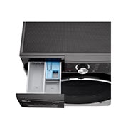 LG 12 kg Washer with 8 Kg Dryer,  Front Load washing Machine with AI DD™ (Intelligent Care with 18% More Fabric Protection) ,Black Steel color,  New Metal panel,Steam+ (Wrinkle & Allergy Care), Turbo Wash 360 (39 Min),ThinQ™ (Wi-Fi),, WSV1208BST