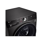 LG 12 kg Washer with 8 Kg Dryer,  Front Load washing Machine with AI DD™ (Intelligent Care with 18% More Fabric Protection) ,Black Steel color,  New Metal panel,Steam+ (Wrinkle & Allergy Care), Turbo Wash 360 (39 Min),ThinQ™ (Wi-Fi),, WSV1208BST