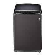 Front view of 11 Kg Top Load washing Machine, Middle Black Colour, TurboWash3D™, Steam, Tub Clean, Full Stainless Steel Tub, ThinQ™ WTS11HHDK