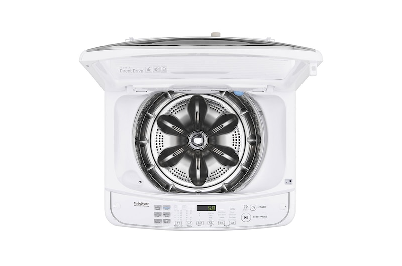 LG 11 Kg Top Load washing Machine, White Colour, TurboWash3D™, Steam, Tub Clean,  Full Stainless Steel Tub, ThinQ™, WTS11HHWK