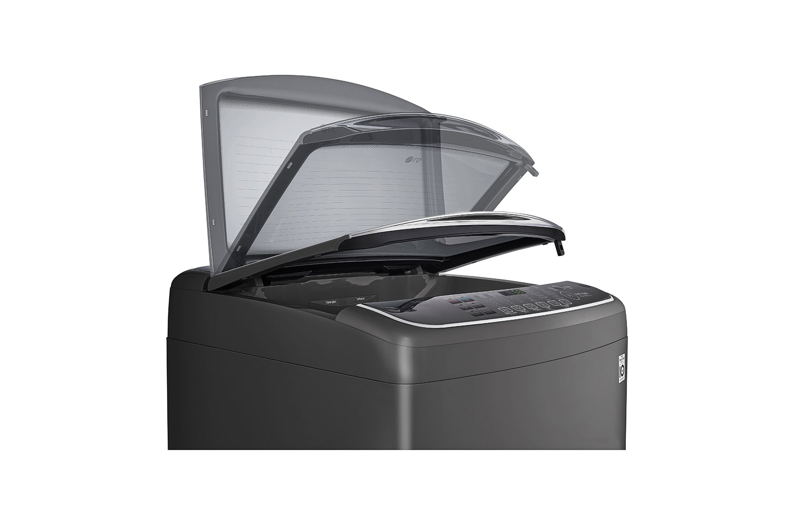 LG 16 Kg Top Load washing Machine, Middle Black Colour, TurboWash3D™, Steam, Tub Clean,  Full Stainless Steel Tub, Pre-Wash+, ThinQ™, WTS16HHDK
