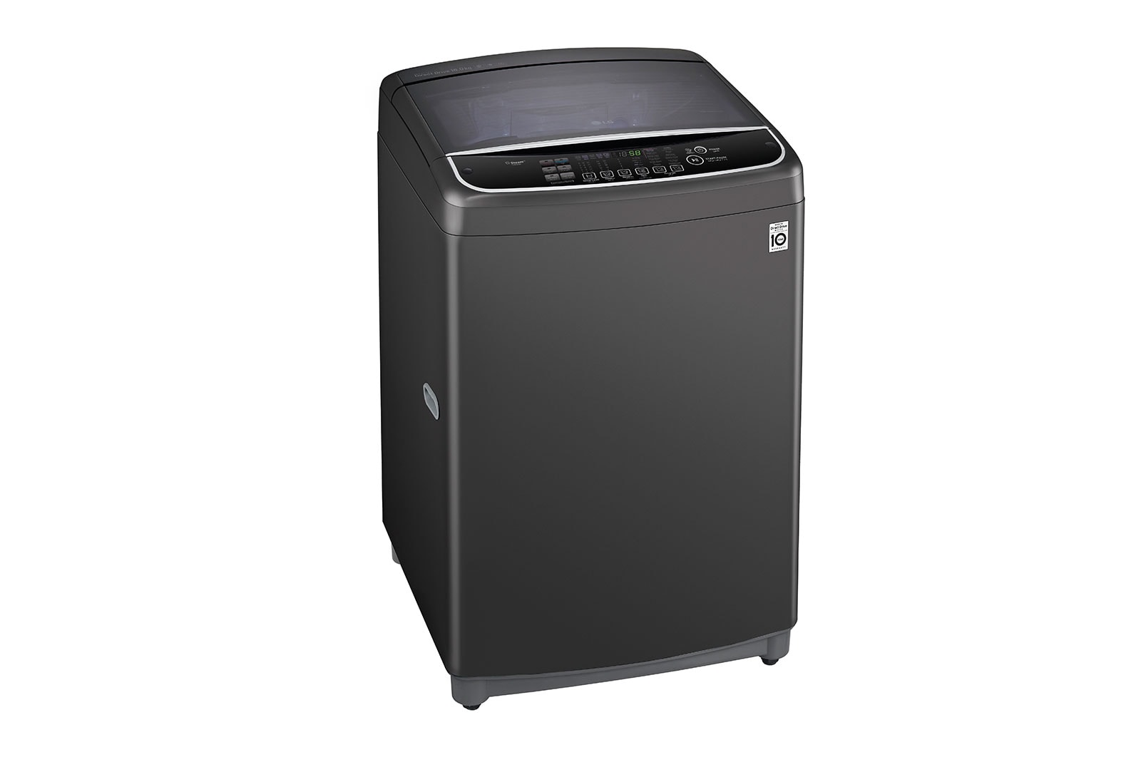 LG 16 Kg Top Load washing Machine, Middle Black Colour, TurboWash3D™, Steam, Tub Clean,  Full Stainless Steel Tub, Pre-Wash+, ThinQ™, WTS16HHDK