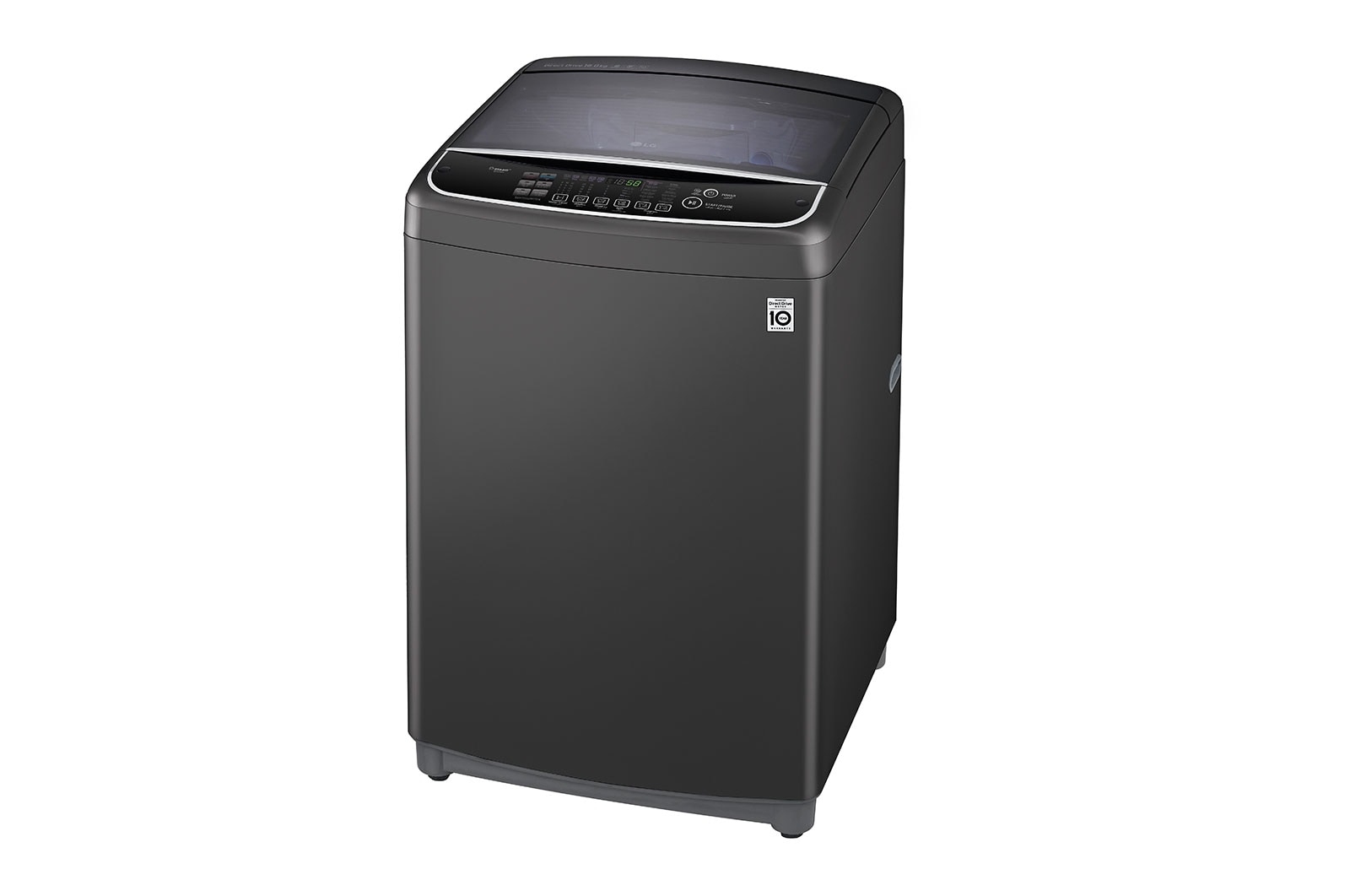 LG 16 Kg Top Load washing Machine, Middle Black Colour, TurboWash3D™, Steam, Tub Clean,  Full Stainless Steel Tub, Pre-Wash+, ThinQ™, WTS16HHDK