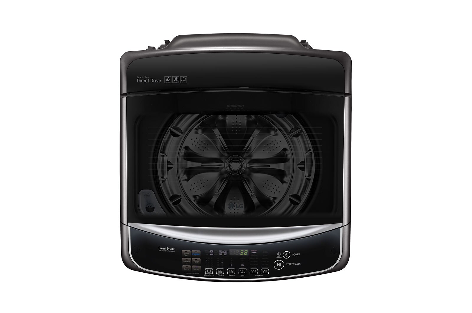LG 21Kg Washer | Top Load | TurboWash | ThinQ, WTS21HHBK1