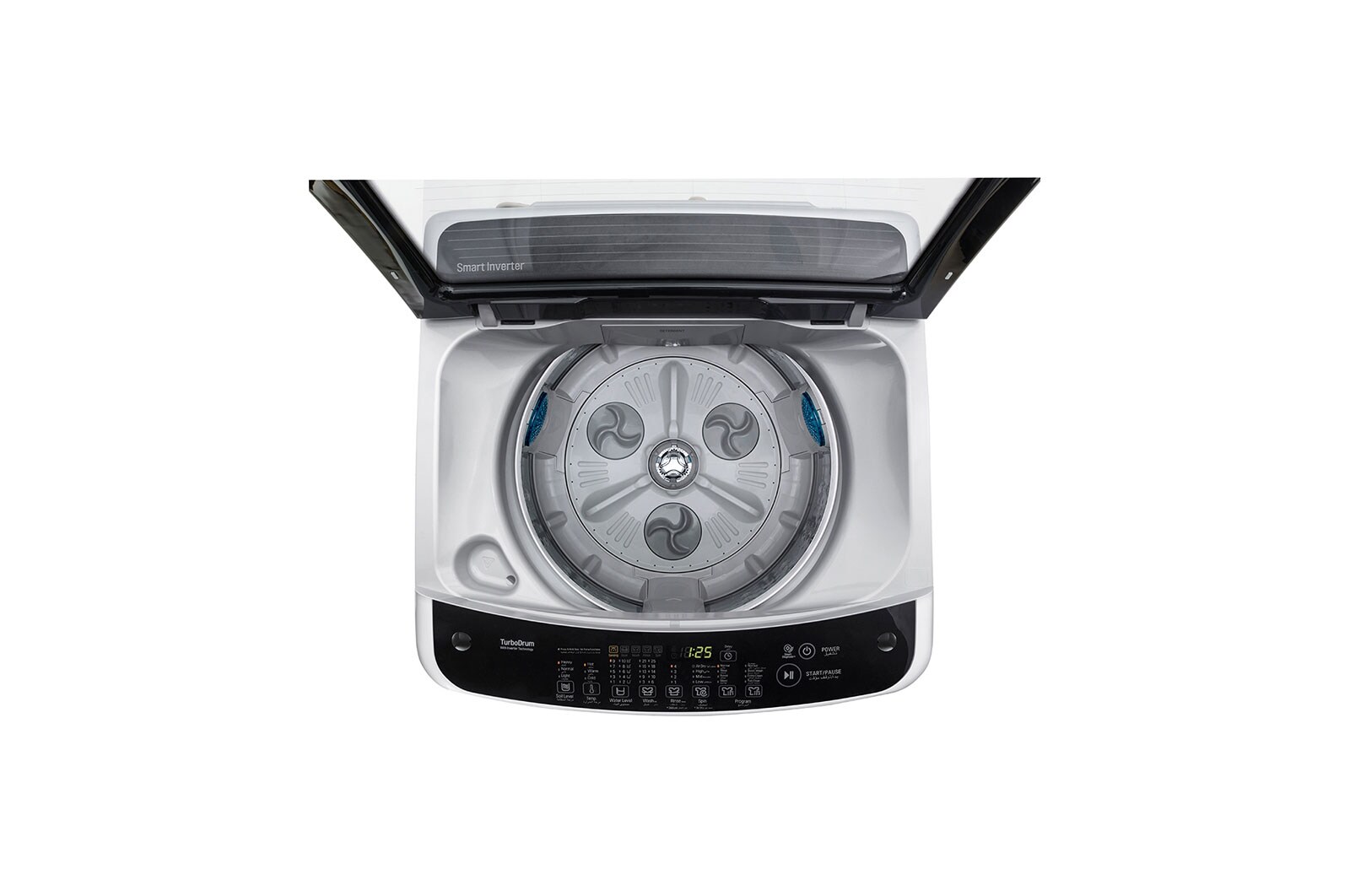 LG 11Kg Top load washing machine, Silver Color, Smart motion, Smart Diagnosis, WTSV11BS