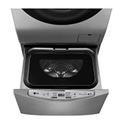 Front view of 2 Kg Mini Wash, Silver Color , LG TWINWash compatible. Perfect solution for delicate and daily loads WTT02TLXMN