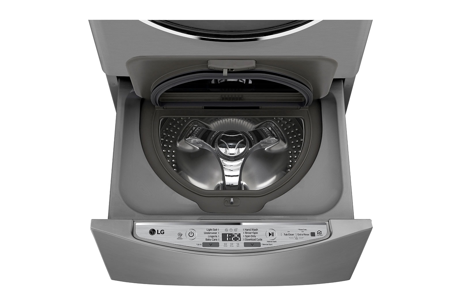 LG 2 Kg Mini Wash, Silver Color , LG TWINWash compatible. Perfect solution for delicate and daily loads, WTT02TLXMN