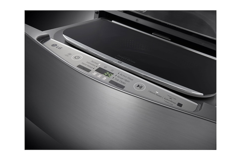 LG 3.5 Kg Mini Wash, Silver Color , LG TWINWash compatible. Perfect solution for delicate and daily loads., WTT03TLXMN