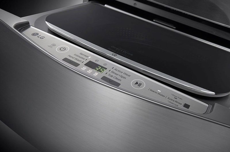 LG 3.5 Kg Mini Wash, Silver Color , LG TWINWash compatible. Perfect solution for delicate and daily loads., WTT03TLXMN