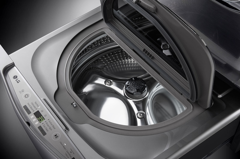 LG 3.5 Kg Mini Wash, Silver Color , LG TWINWash compatible. Perfect solution for delicate and daily loads., WTT03TLXMN