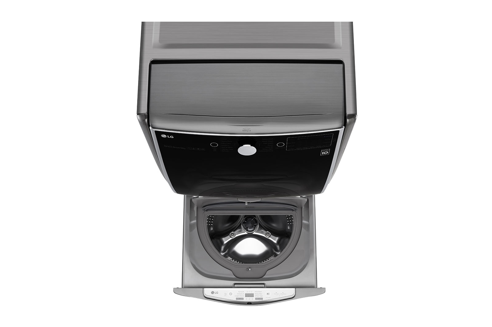 LG 3.5 Kg Mini Wash, Silver Color , LG TWINWash compatible. Perfect solution for delicate and daily loads., WTT03TLXMN