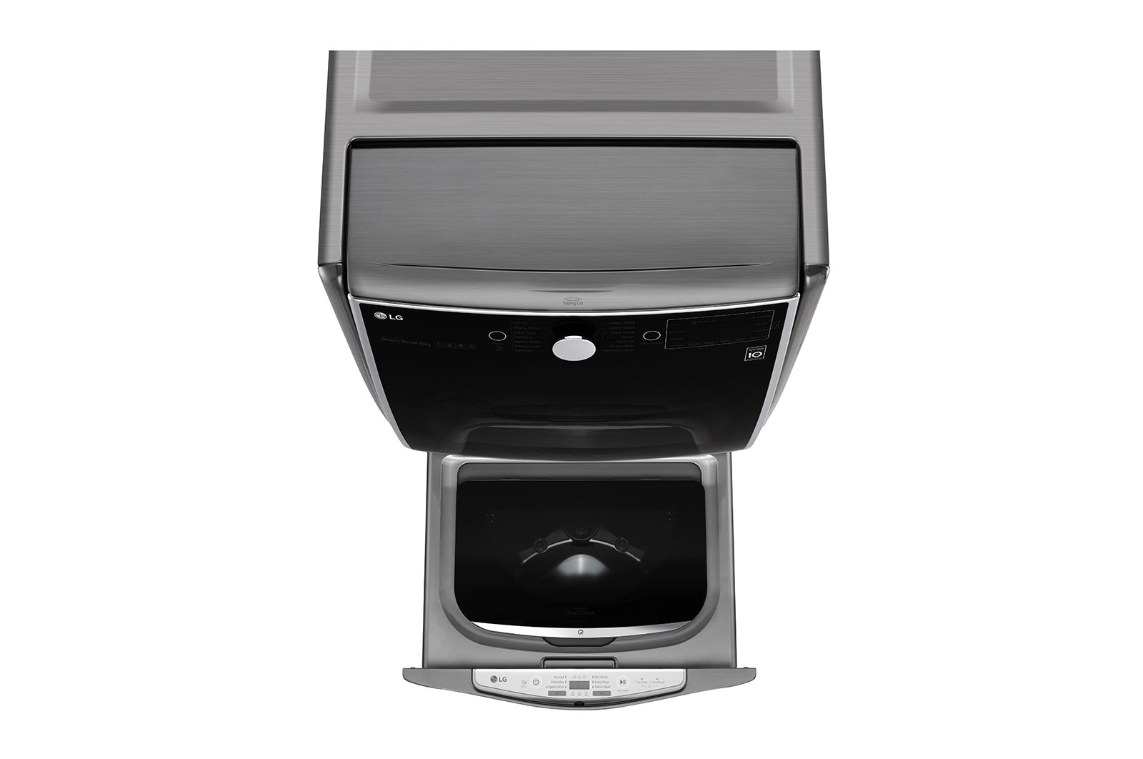 LG 3.5 Kg Mini Wash, Silver Color , LG TWINWash compatible. Perfect solution for delicate and daily loads., WTT03TLXMN