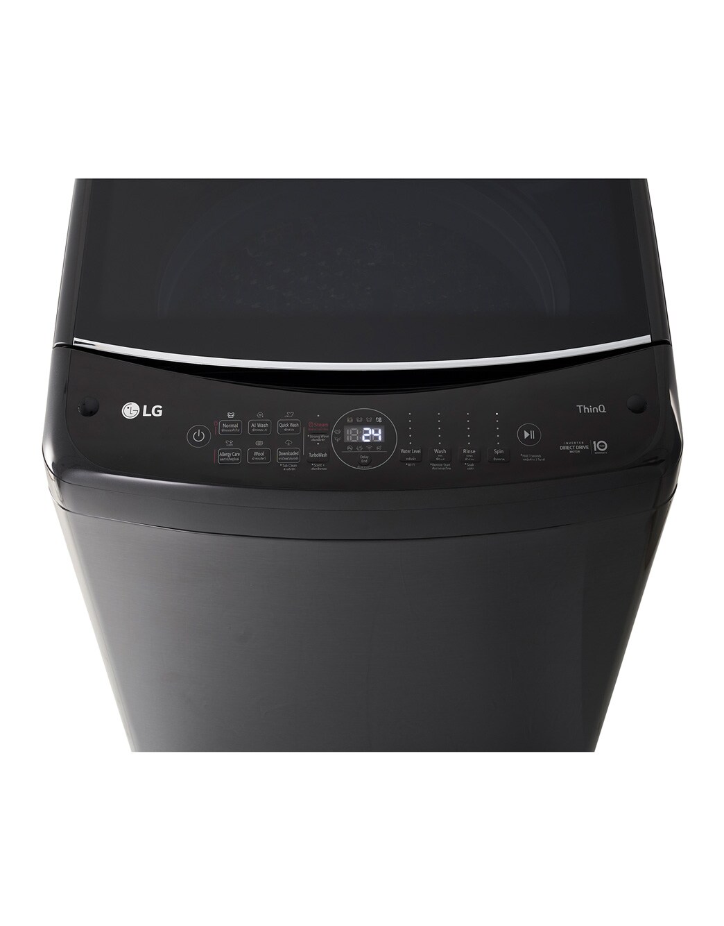 17 Kg Top Load washing Machine, Middle Black Colour, AIDD, Steam, Tub