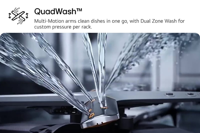 LG غسالة أطباق 14 مكان QuadWash™ TrueSteam™, DFC287HVS