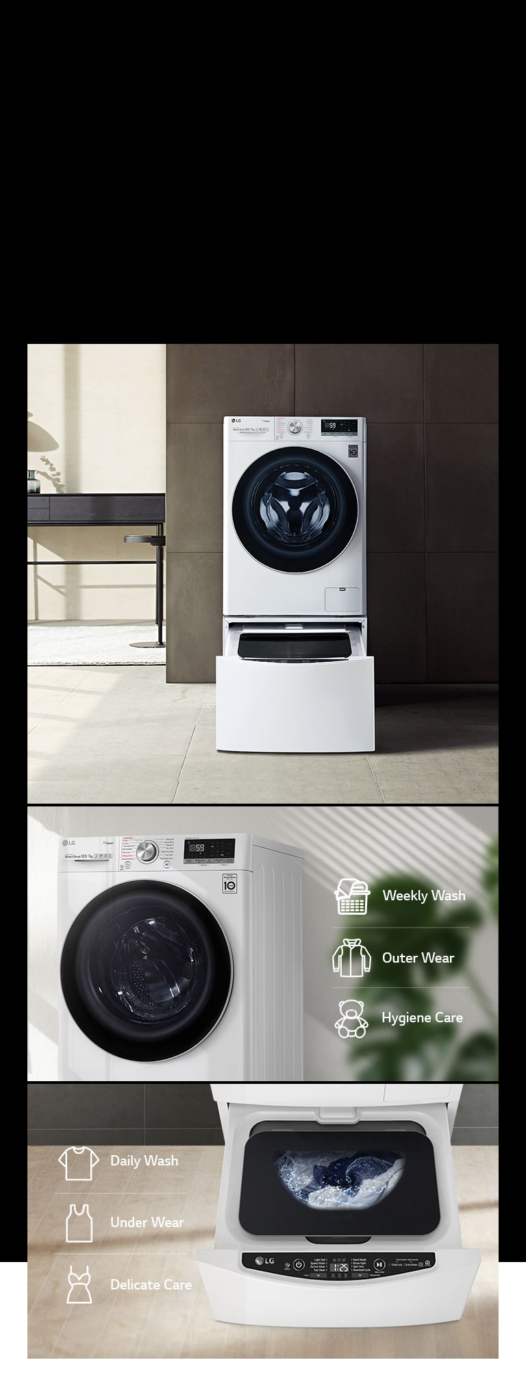 Available with TWINWash™ Mini