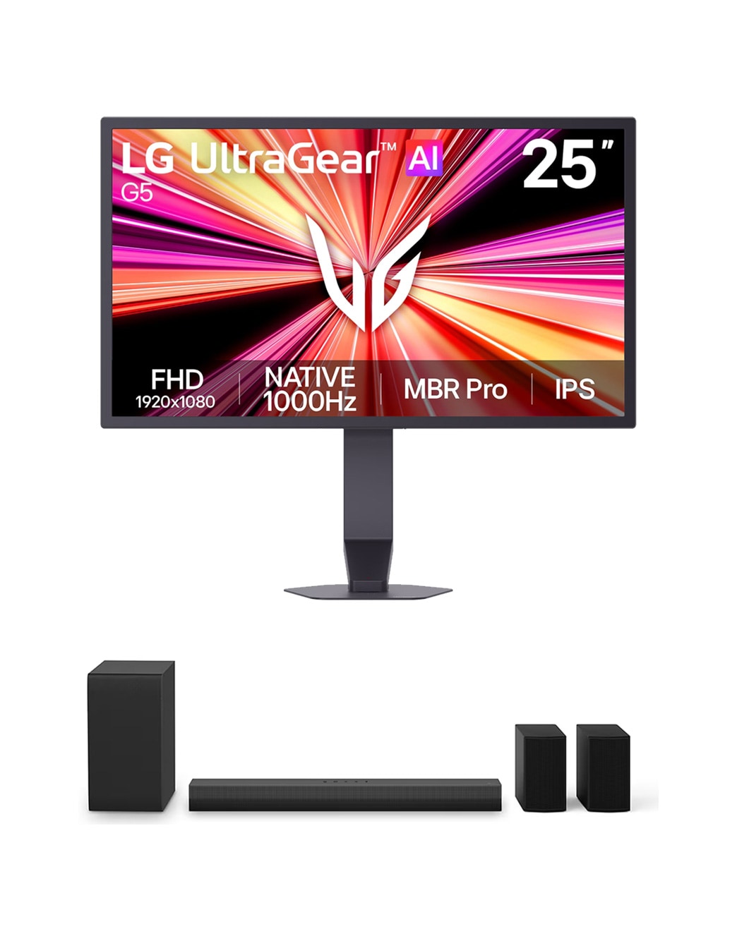 25-inch UltraGear G5, World's First NATIVE 1000Hz FHD Gaming