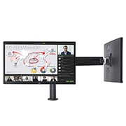 Consulting Mode : One screen front view, and another screen with swivel