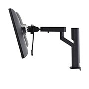 side view with monitor tilted -30 degrees