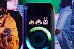 Image of XBOOM with dynamic pixel lighiting on