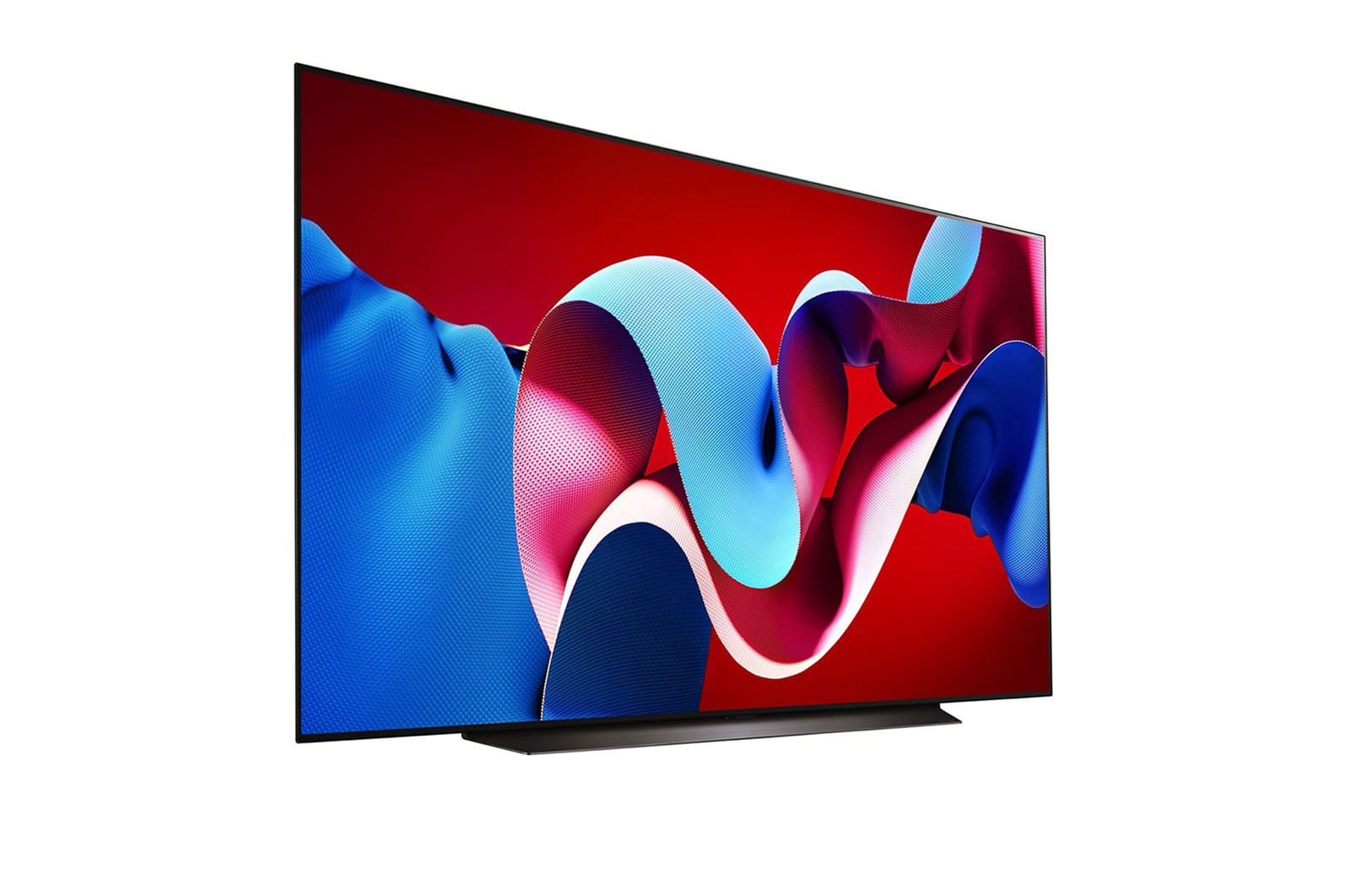 Right-facing side view of LG OLED evo TV